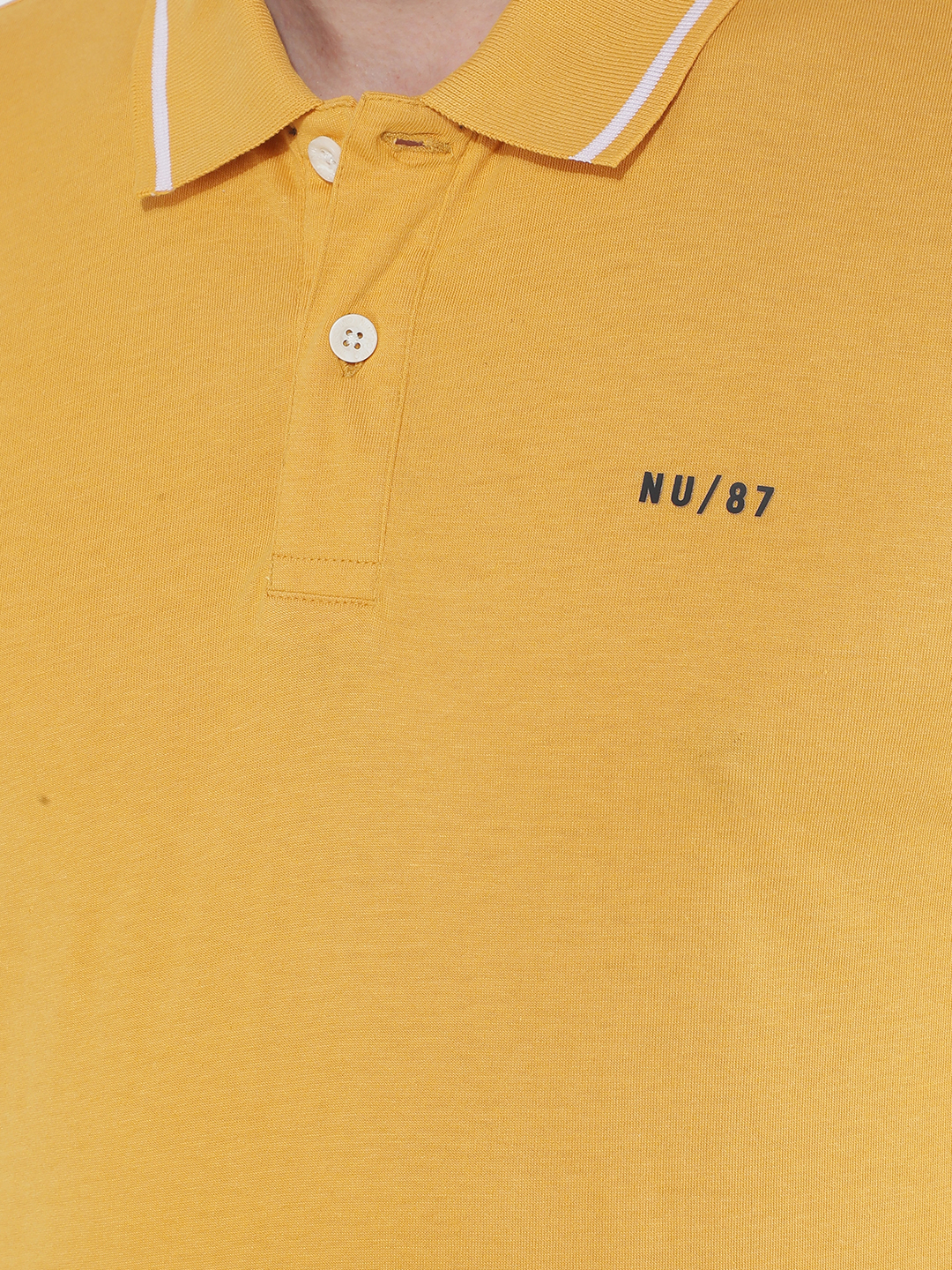 Numero Uno Men SOLID Yellow T-Shirt